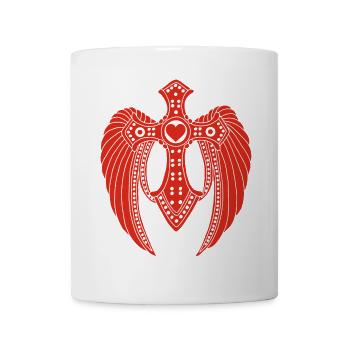 Ange déchu rouge - Mug blanc - blanc - Devant