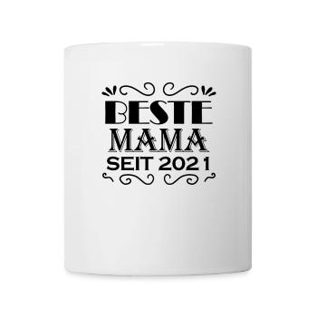 Beste Mama seit 2021 - Tasse - Weiß - Vorne