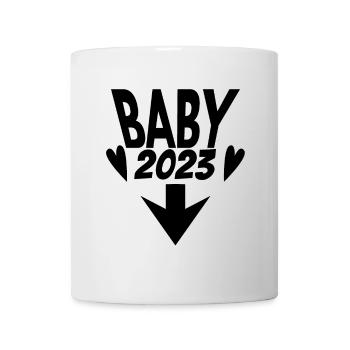 Bébé 2023 - Naissance Enceinte 2023 Grossesse - Mug blanc - blanc - Devant