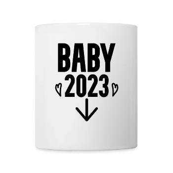 Bébé 2023 - Naissance Enceinte 2023 Grossesse - Mug blanc - blanc - Devant