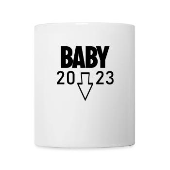 Bébé 2023 - Naissance Enceinte 2023 Grossesse - Mug blanc - blanc - Devant
