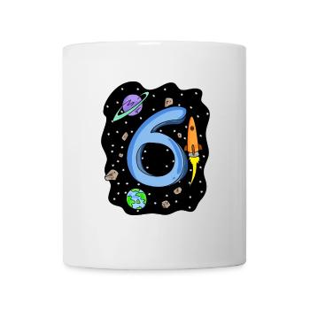 6 years old Young astronaut - Mug - white - Front