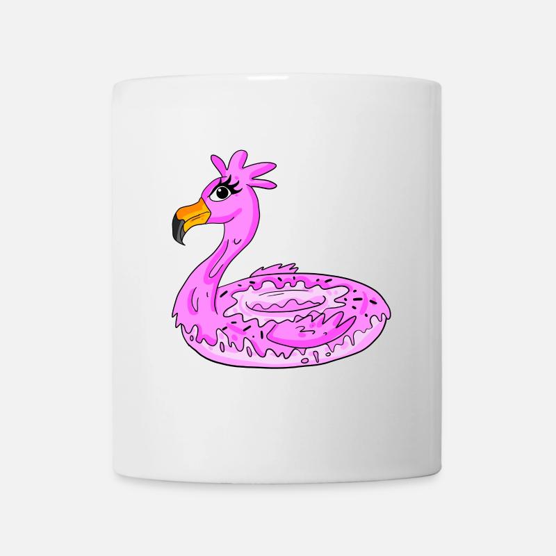 Flamingo Donut - Mug - white