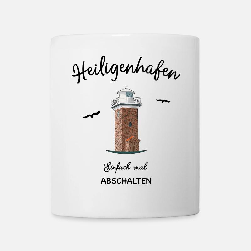 Heiligenhafen Leuchtturm, Abschalten - Tasse - Weiß