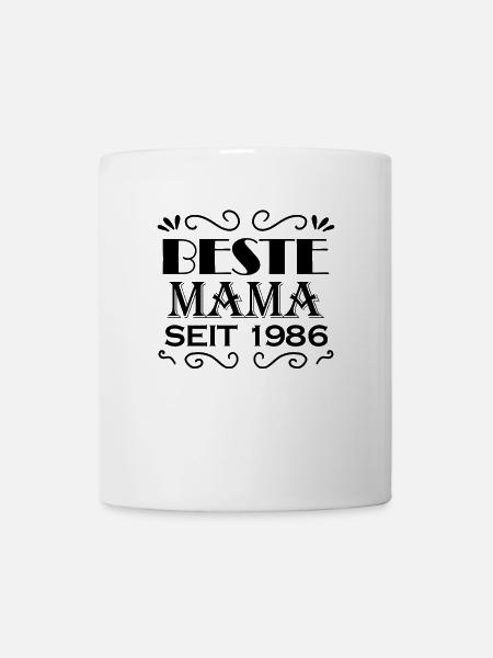 Beste Mama seit 1986 - Tasse - Weiß