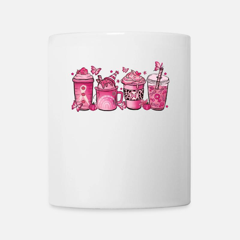 Chocolat chaud sur le cancer du sein - Mug blanc - blanc