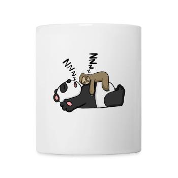 Paresseux et panda - Mug blanc - blanc - Devant