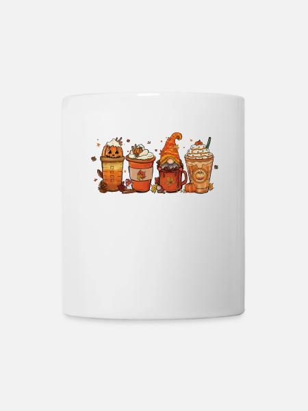 Herbst-dankeschön-tasse Mit Heißer Schokolade - Tasse - Weiß