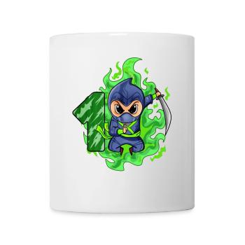 Garçon 1 an 1er anniversaire Garçon Ninja Green - Mug blanc - blanc - Devant