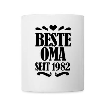 Beste Oma seit 1982 - Geschenk für die beste Oma - Tasse - Weiß - Vorne