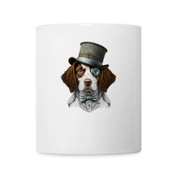 Hund Brittany Spaniel Hundemotiv - Tasse - Weiß - Vorne