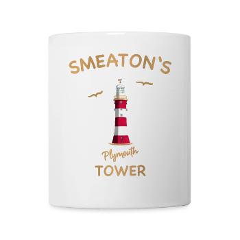 Leuchtturm Plymouth, UK, Smeaton‘s Tower - Tasse - Weiß - Vorne