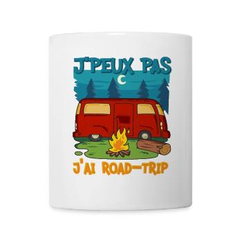 j peux pas j ai road trip - Mug blanc - blanc - Devant