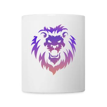 Lion Tribal Tattoo Art - Mug - white - Front