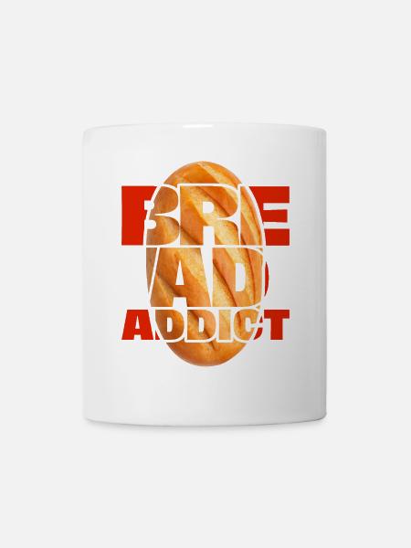 Brot, lustiger Spruch - Tasse - Weiß