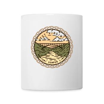 West Virginia, USA, Montani-Semper-Liberia - Mug - white - Front