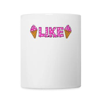Comme des flocons de glace roses - Mug blanc - blanc - Devant