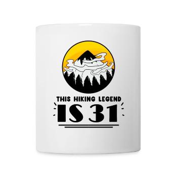 31st birthday hiker 31 years old mountain hiking - Mug - white - Front
