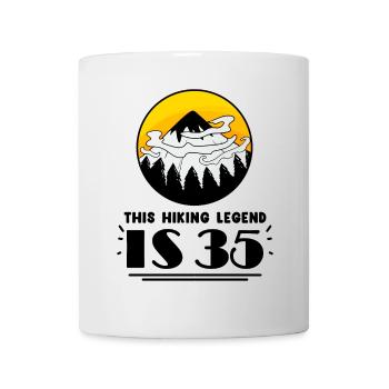 35. Geburtstag Wanderer 35 Jahre alt Berg Wandern - Tasse - Weiß - Vorne