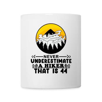 44. Geburtstag Wanderer 44 Jahre alt Berg Wandern - Tasse - Weiß - Vorne