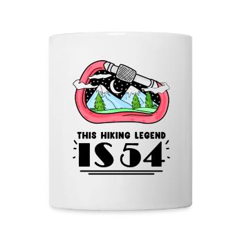 54th birthday hiker 54 years old mountain hiking - Mug - white - Front
