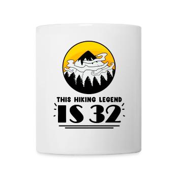 32nd birthday hiker 32 years old mountain hiking - Mug - white - Front