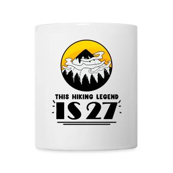 27. Geburtstag Wanderer 27 Jahre alt Berg Wandern - Tasse - Weiß - Vorne