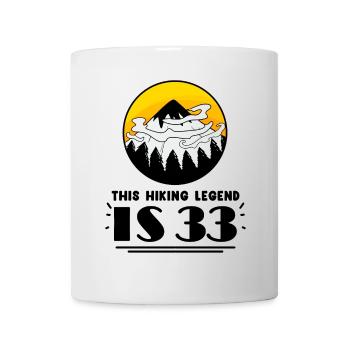33rd birthday hiker 33 years old mountain hiking - Mug - white - Front