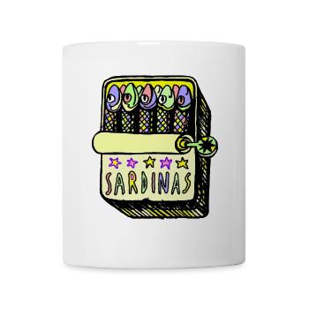Sardinen - Tasse - Weiß - Vorne