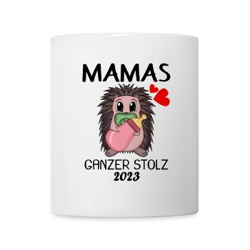 Baby 2023 - Geburt Schwanger 2023 - Baby Tochter - Tasse - Weiß - Vorne