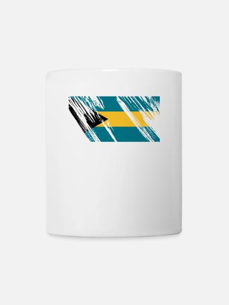 Bahamas Flagge - Tasse - Weiß