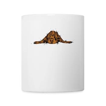 Tired dog - Mug - white - Front