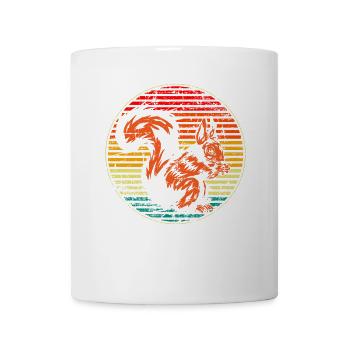 Eichhörnchen Herbst vintage - Tasse - Weiß - Vorne