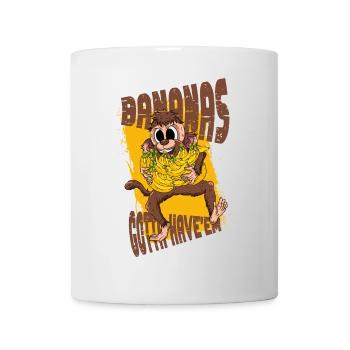 Bananen Affe - Tasse - Weiß - Vorne