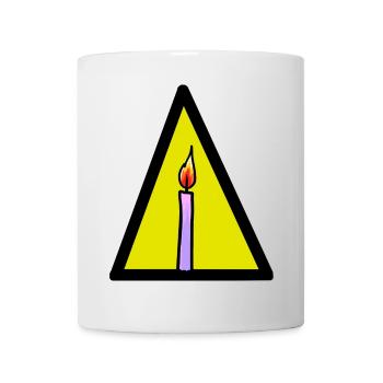 ENERGY CANDLE LIGHT FIRE HEAT FLAME - Mug - white - Front