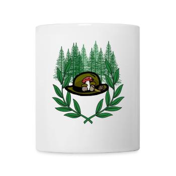 Forest Nature Lovers Randonnée Randonnée Laurel - Mug blanc - blanc - Devant