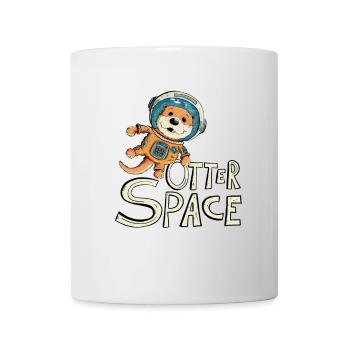 Otter Space Otter Als Astronaut Im Weltall - Tasse - Weiß - Vorne