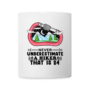 24th birthday hiker 24 years old mountain hiking - Mug - white - Front