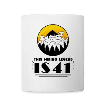 41. Geburtstag Wanderer 41 Jahre alt Berg Wandern - Tasse - Weiß - Vorne