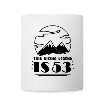 53. Geburtstag Wanderer 53 Jahre alt Berg Wandern - Tasse - Weiß - Vorne