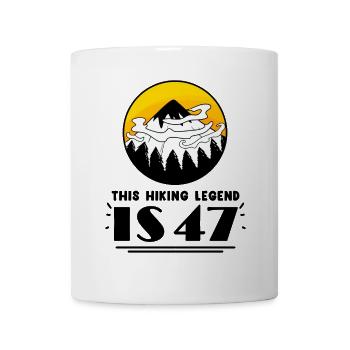 47 years old mountain hiking - Mug - white - Front