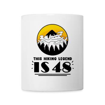 48. Geburtstag Wanderer 48 Jahre alt Berg Wandern - Tasse - Weiß - Vorne