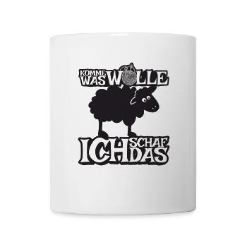 Komme was Wolle ich Schaf das - Tasse - Weiß - Vorne