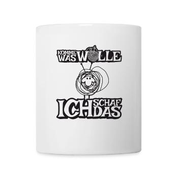Komme was Wolle ich Schaf das - Tasse - Weiß - Vorne