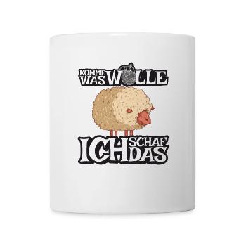 Komme was Wolle ich Schaf das - Tasse - Weiß - Vorne