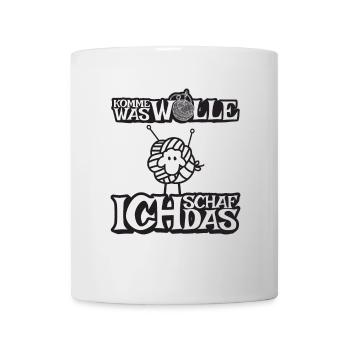 Komme was Wolle ich Schaf das - Tasse - Weiß - Vorne