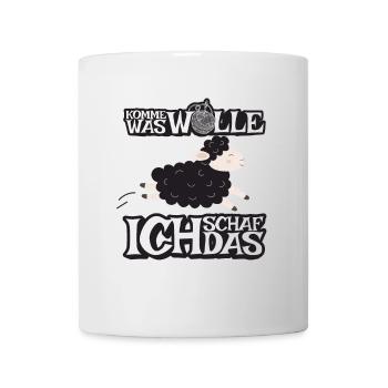 Komme was Wolle ich Schaf das - Tasse - Weiß - Vorne