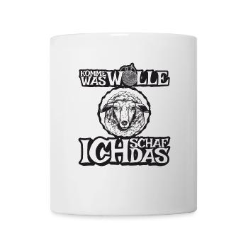 Komme was Wolle ich Schaf das - Tasse - Weiß - Vorne