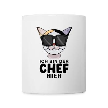 Cool Katze Japanese Bobtail Chef Spruch - Tasse - Weiß - Vorne