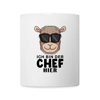 Cool Lama Chef Spruch - Tasse - Weiß - Vorne